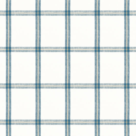 Purchase Thibaut Fabric Pattern number W781331 pattern name Huntington Plaid color Navy