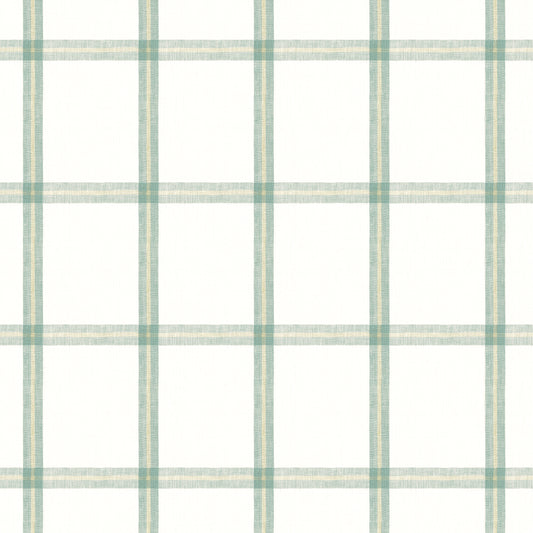 Purchase Thibaut Fabric Product# W781335 pattern name Huntington Plaid color Seaglass