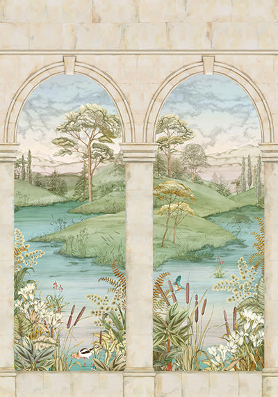 Purchase Sample - W7814-02 Rhapsody Colonnato Plaster. Osborne & Little Wallpaper