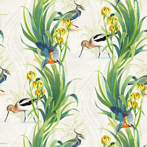 Purchase Sample - W7815-01 Rhapsody Halcyon Spring Green. Osborne & Little Wallpaper