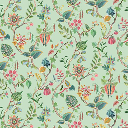 Purchase Sample - W7816-03 Rhapsody Mythica Celadon. Osborne & Little Wallpaper