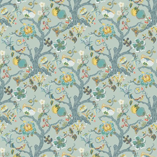 Purchase Item# W7818-03 pattern name & colorRhapsody Puzzlewood Duck Egg. Osborne & Little Wallpaper