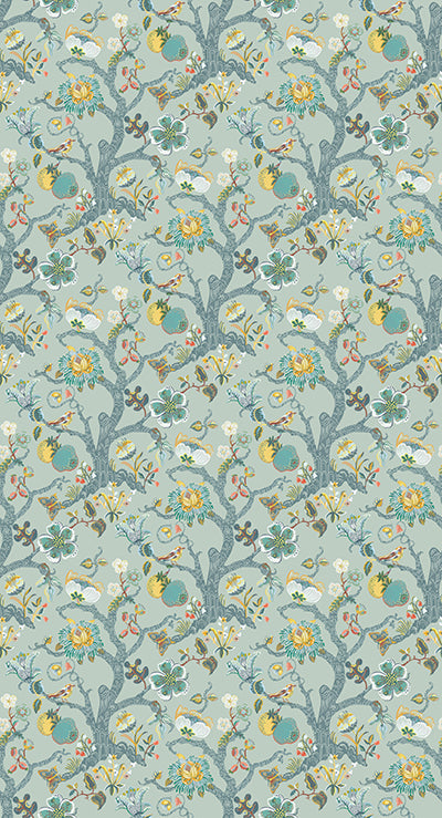 Purchase Item# W7818-03 pattern name & colorRhapsody Puzzlewood Duck Egg. Osborne & Little Wallpaper