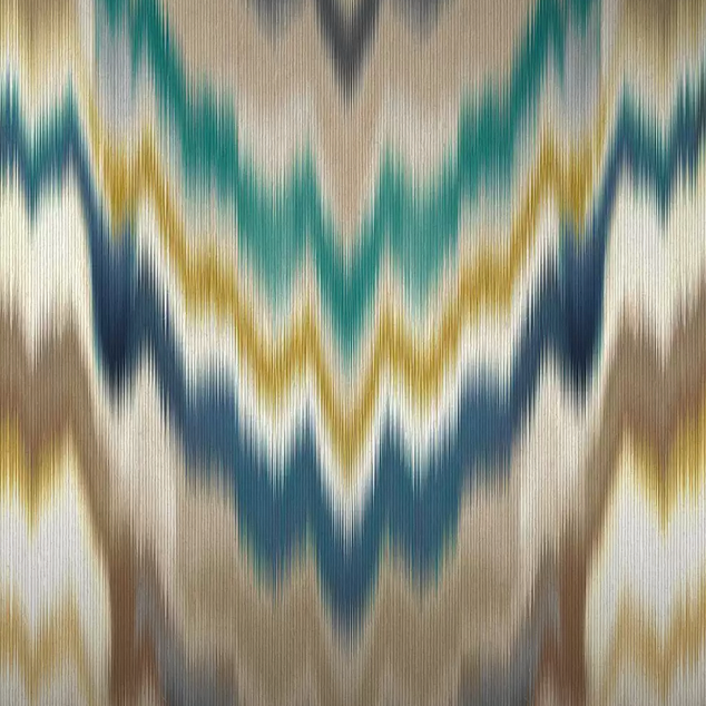 Purchase Pattern W7850-04 pattern name & color Irisa Petrol/Gold Non-Woven. Osborne & Little  Wallpaper