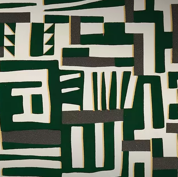 Purchase Pattern number W7851-04 pattern name & color Irisa Zawaya Emerald/Gold Osborne & Little  Wallpaper