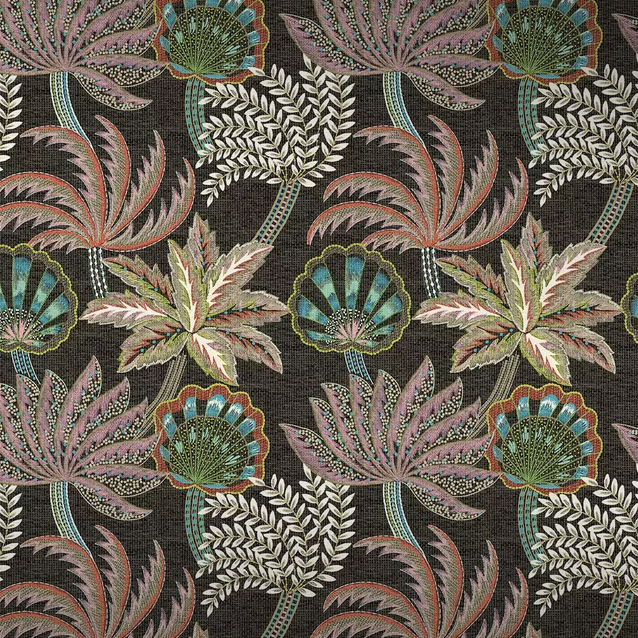 Purchase Item W7857-04 pattern name & color Irisa Ravenala Charcoal/Blush. Osborne & Little  Wallpaper