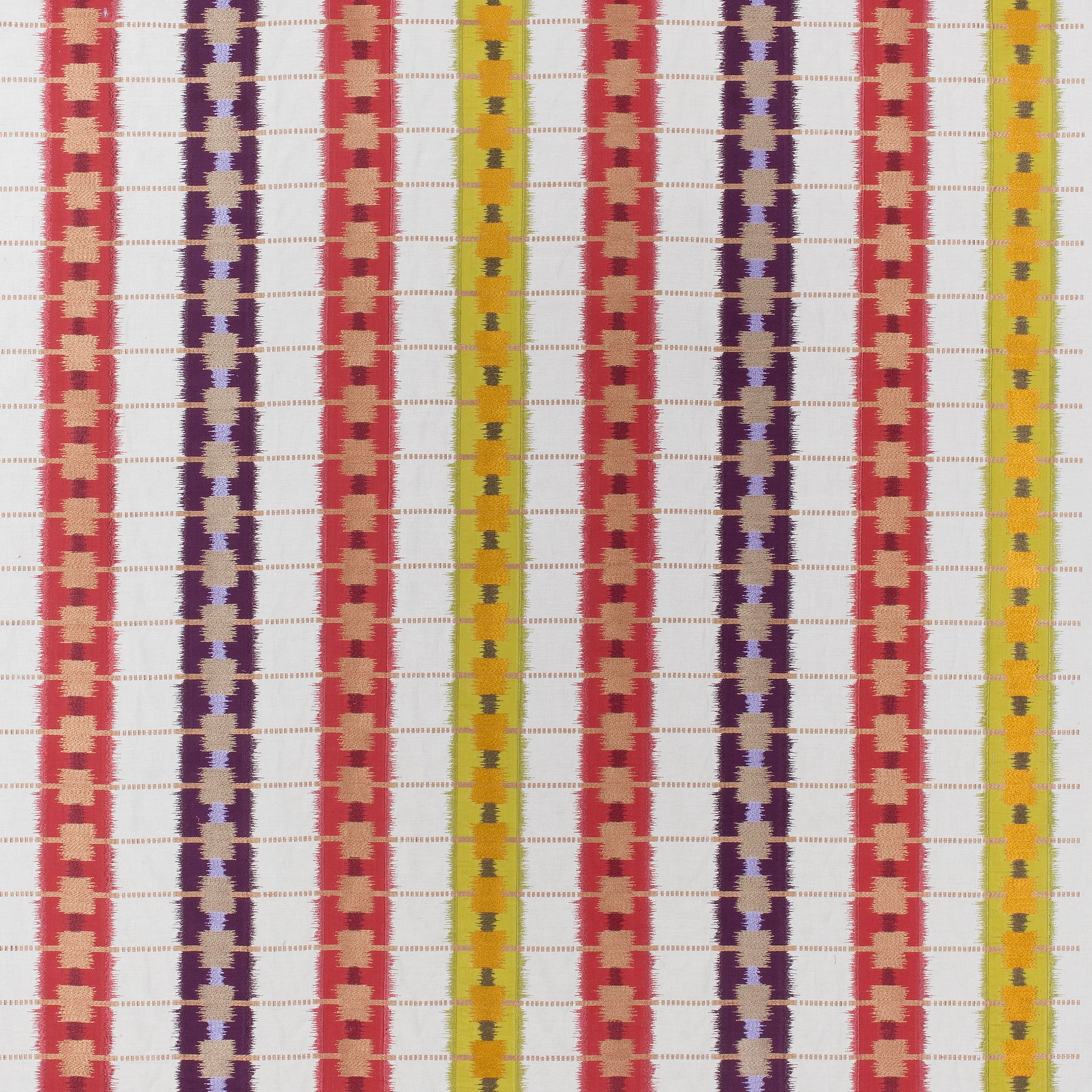 Purchase Thibaut Fabric Product# W788710 pattern name Sri Lanka Embroidery color Red