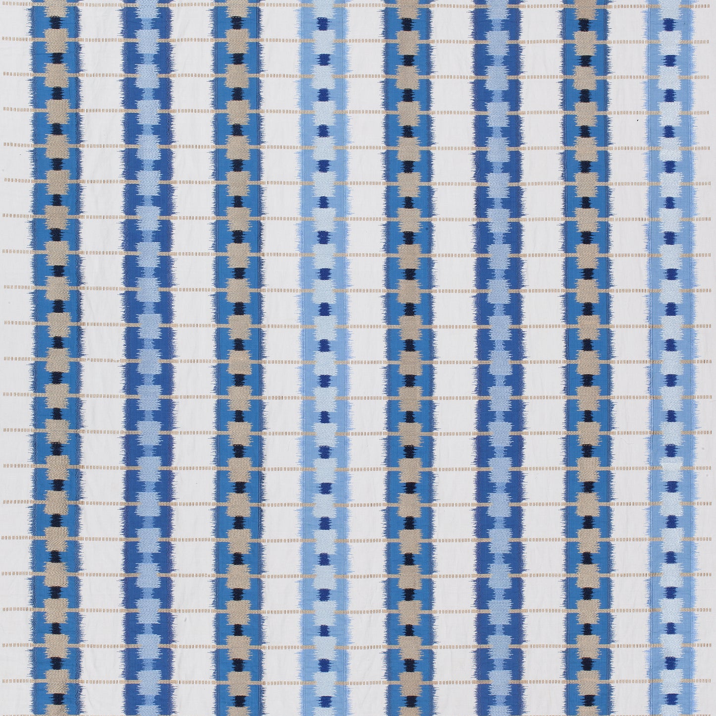Purchase Thibaut Fabric SKU W788711 pattern name Sri Lanka Embroidery color Blue