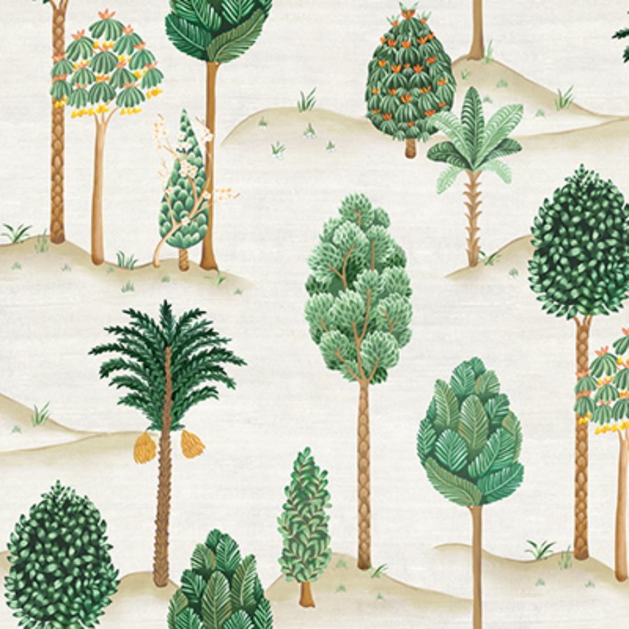 Purchase W7901-01 | Byzance Foresta Emerald - Osborne & Little Wallpaper