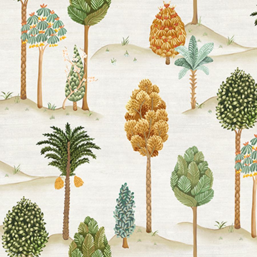 Purchase W7901-02 | Byzance Foresta Olive/Gold - Osborne & Little Wallpaper