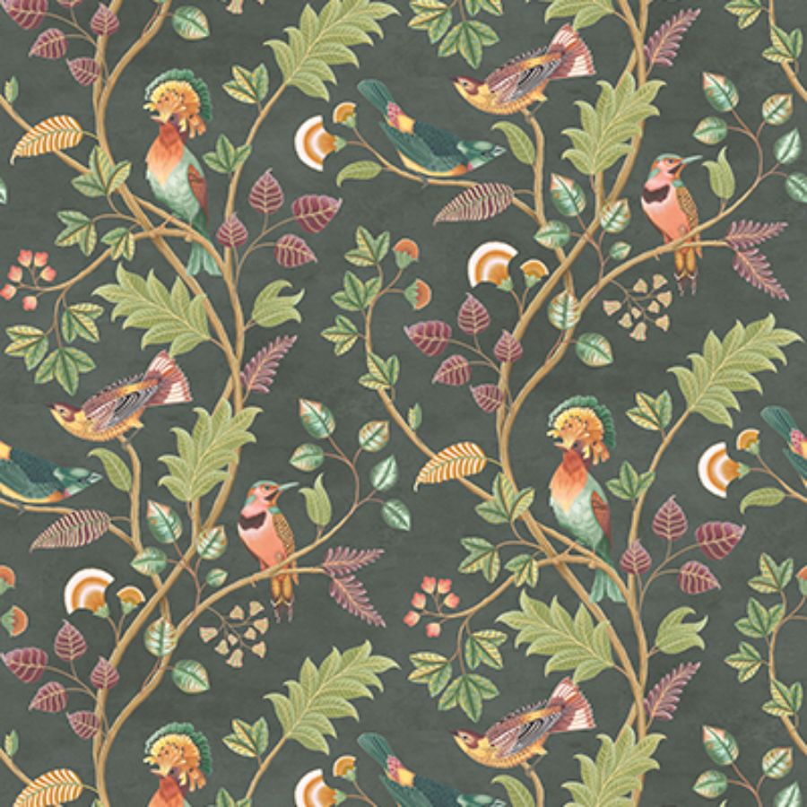 Purchase W7902-02 | Byzance Mayani Fir/Plum - Osborne & Little Wallpaper