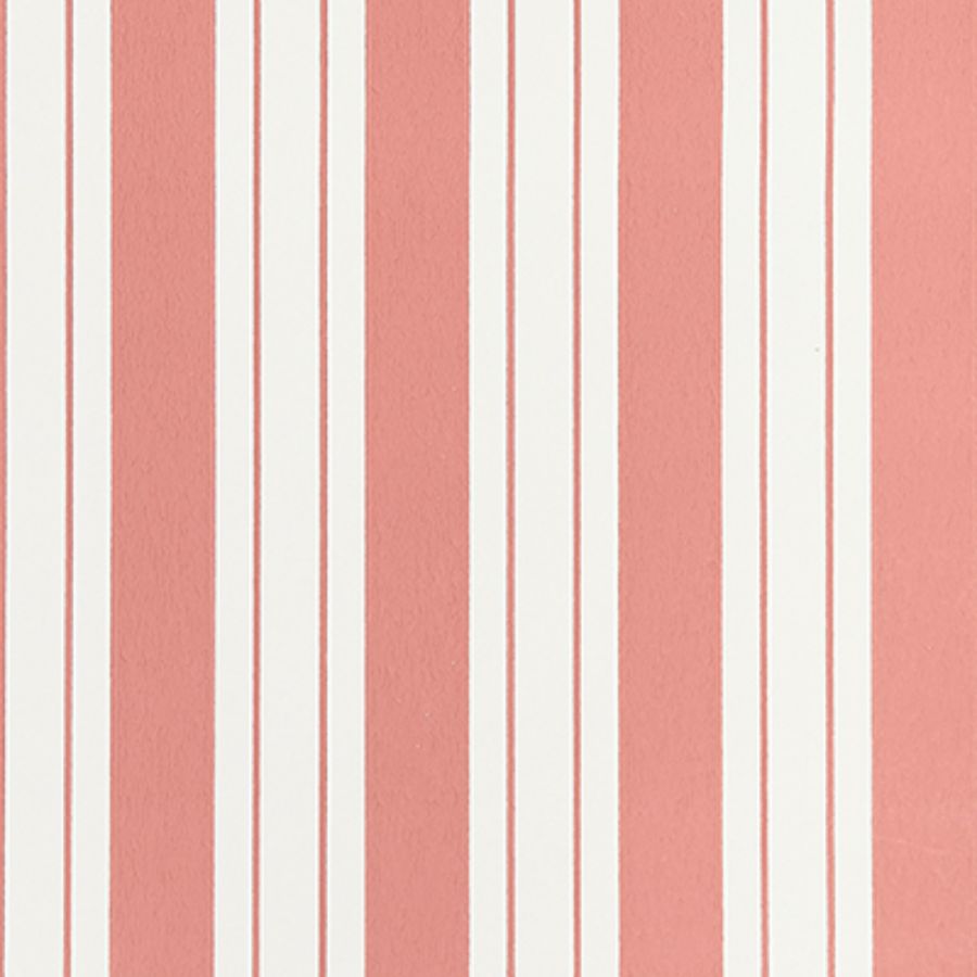 Purchase W7981-07 | Alberti Ligorio Stripe Coral - Osborne & Little Wallpaper