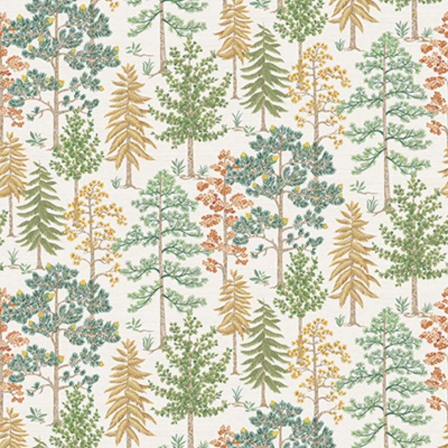 Purchase W8030-02 | Ananda Vana Leaf/Ochre - Osborne & Little Wallpaper