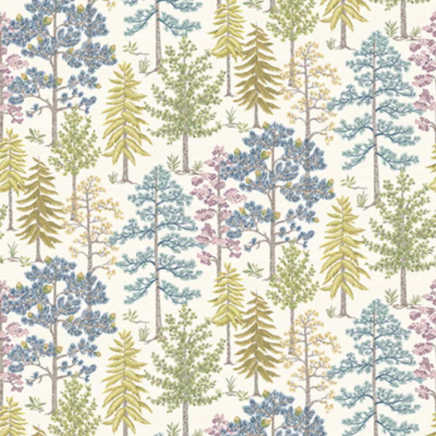 Purchase W8030-03 | Ananda Vana Aqua/Heather - Osborne & Little Wallpaper