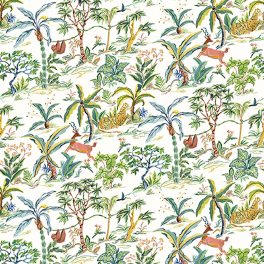 Purchase W8036-02 | Ananda Salento Leaf/Chartreuse - Osborne & Little Wallpaper