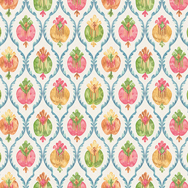 Purchase W8121-03 | Belvedere Mysore Ivory/Multi - Osborne & Little Wallpaper