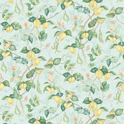 Purchase W8122-02 | Belvedere Cupani Aqua - Osborne & Little Wallpaper