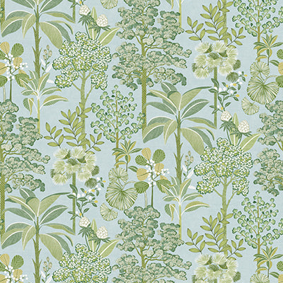 Purchase W8125-02 | Belvedere Arboreta Sky/Leaf - Osborne & Little Wallpaper