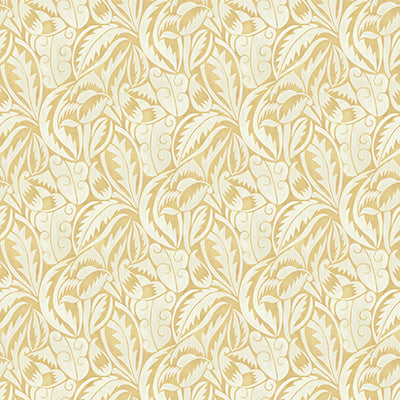 Purchase W8126-01 | Belvedere Dufy Leaf Ochre - Osborne & Little Wallpaper