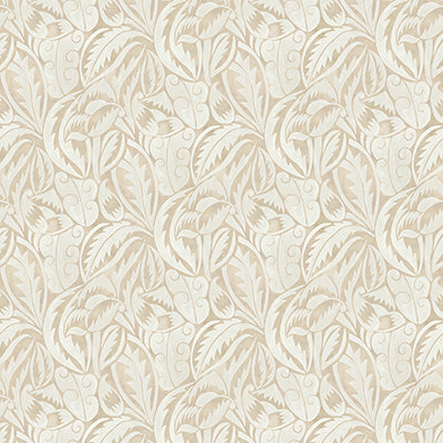 Purchase W8126-05 | Belvedere Dufy Leaf Linen - Osborne & Little Wallpaper