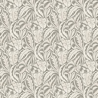 Purchase W8126-06 | Belvedere Dufy Leaf Charcoal - Osborne & Little Wallpaper