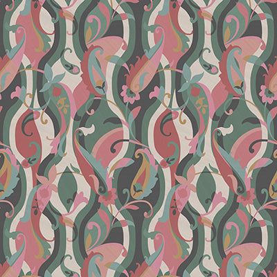 Purchase W8127-01 | Belvedere Castillo Celadon/Rose - Osborne & Little Wallpaper
