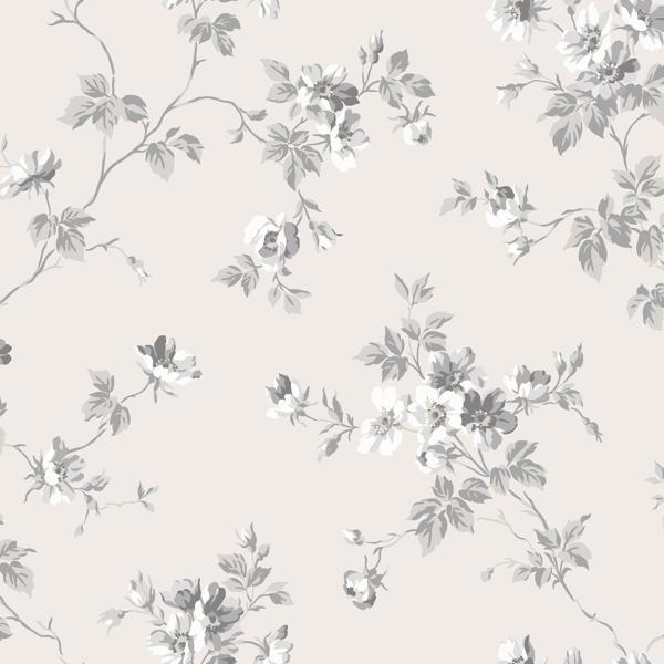 Sample - Wdr1019-Wt | Charlotta, Beige Botanical - Winfield Thybony Wallpaper - Wdr1019.Wt.0