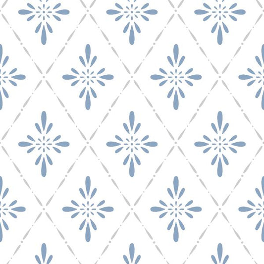 Purchase Wdr1059-Wt Trelliage, Blue Diamond - Winfield Thybony Wallpaper - Wdr1059.Wt.0