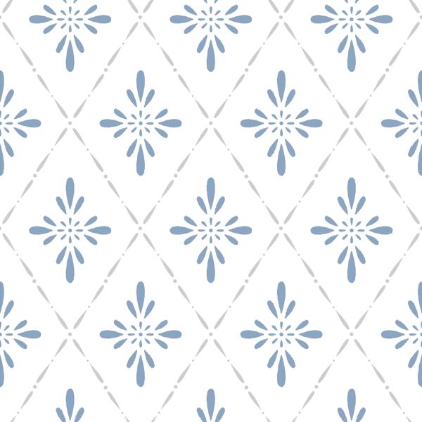 Sample - Wdr1059-Wt | Trelliage, Blue Diamond - Winfield Thybony Wallpaper - Wdr1059.Wt.0