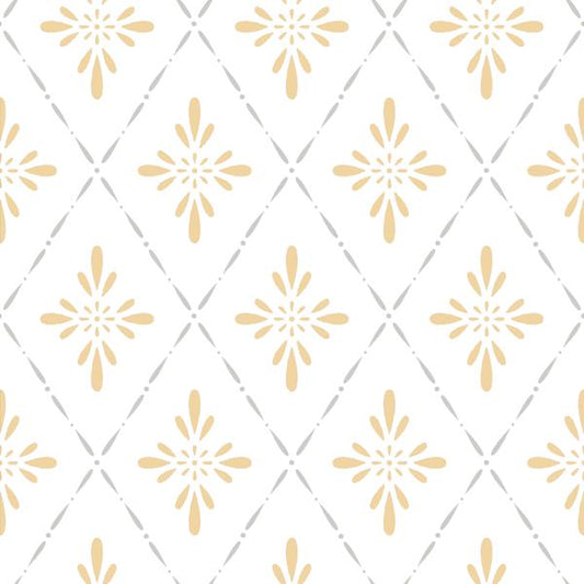 Purchase Wdr1060-Wt Trelliage, Yellow Diamond - Winfield Thybony Wallpaper - Wdr1060.Wt.0