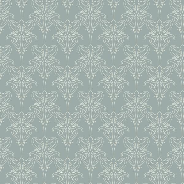 Sample - Wdr1066-Wt | Alice, Green Botanical - Winfield Thybony Wallpaper - Wdr1066.Wt.0