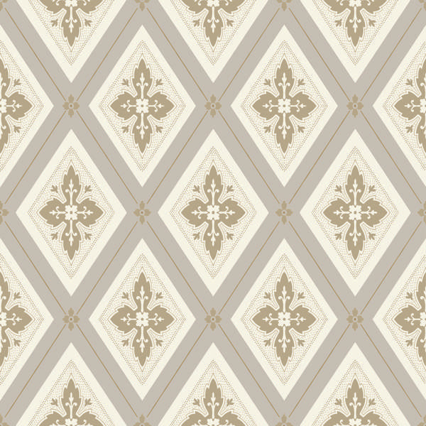 Sample - Wdr2017-Wt | Lily, Beige Diamond - Winfield Thybony Wallpaper - Wdr2017.Wt.0