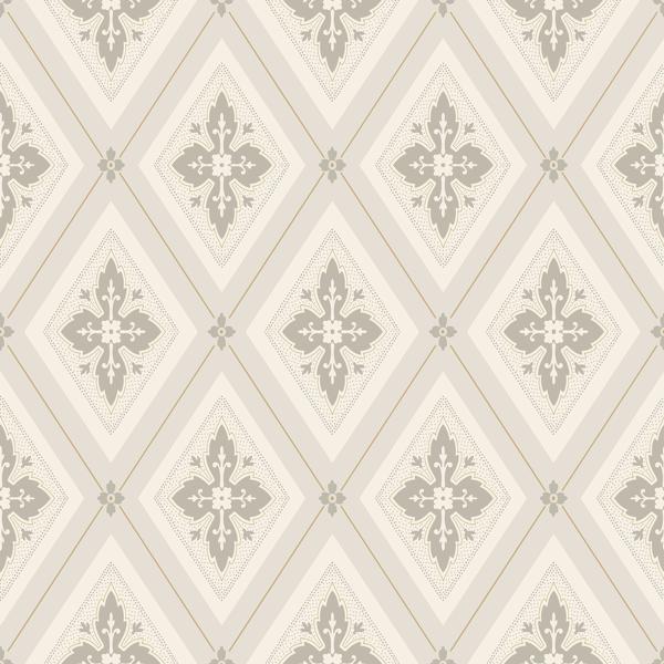 Sample - Wdr2020-Wt | Lily, Beige Diamond - Winfield Thybony Wallpaper - Wdr2020.Wt.0