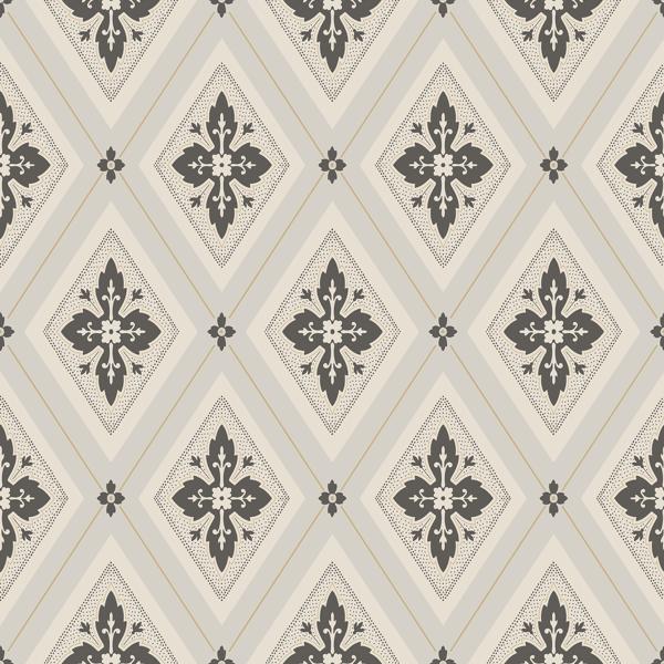 Sample - Wdr2022-Wt | Lily, Black Diamond - Winfield Thybony Wallpaper - Wdr2022.Wt.0