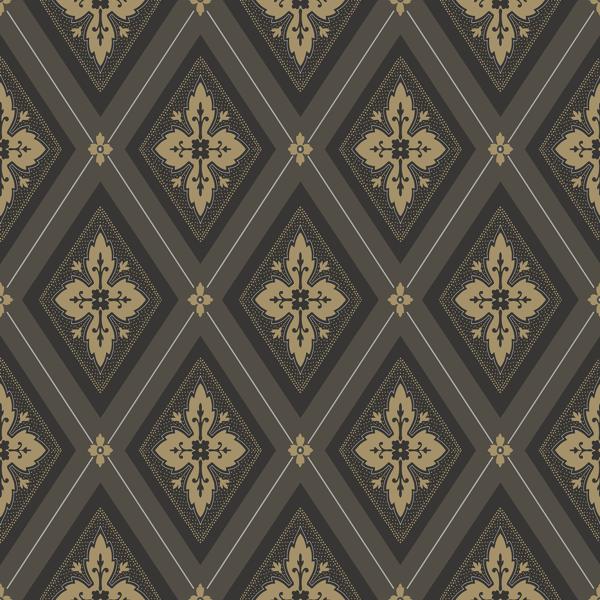Sample - Wdr2023-Wt | Lily, Black Diamond - Winfield Thybony Wallpaper - Wdr2023.Wt.0