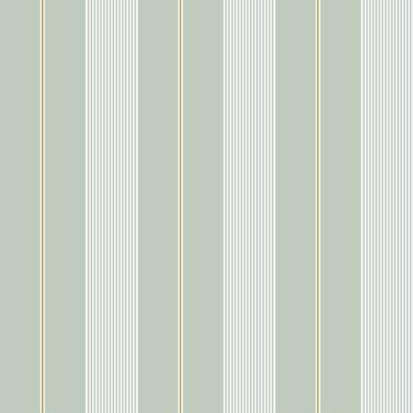 Sample - Wdr2031-Wt | Oliver Stripe, Green Stripes - Winfield Thybony Wallpaper - Wdr2031.Wt.0