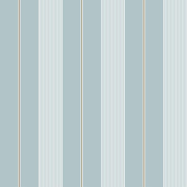 Sample - Wdr2032-Wt | Oliver Stripe, Blue Stripes - Winfield Thybony Wallpaper - Wdr2032.Wt.0