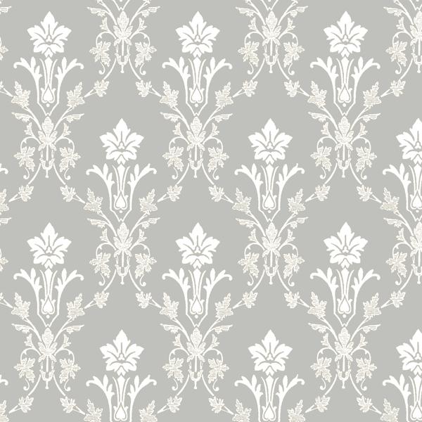 Sample - Wdr2044-Wt | Carina, Grey Botanical - Winfield Thybony Wallpaper - Wdr2044.Wt.0
