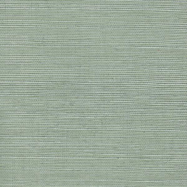 Sample - Wnr2106-Wt | Chiyo Sisal, Green Solid - Winfield Thybony Wallpaper - Wnr2106.Wt.0