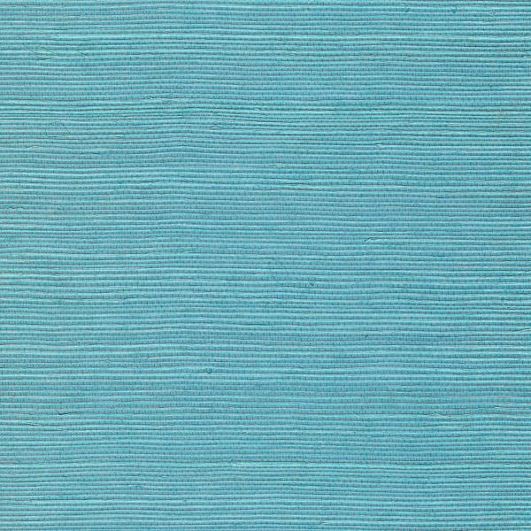 Sample - Wnr2114-Wt | Chiyo Sisal, Blue Solid - Winfield Thybony Wallpaper - Wnr2114.Wt.0