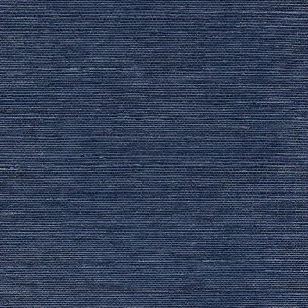Sample - Wnr2120-Wt | Chiyo Sisal, Blue Solid - Winfield Thybony Wallpaper - Wnr2120.Wt.0