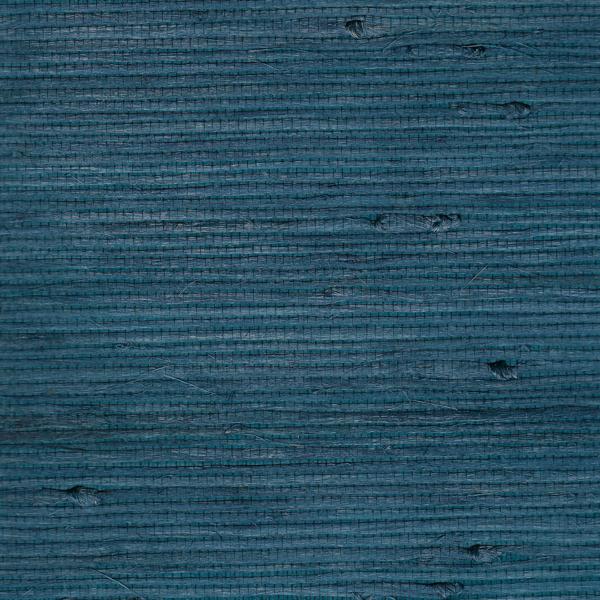 Sample - Wnr2133-Wt | Fusae Jute, Blue Solid - Winfield Thybony Wallpaper - Wnr2133.Wt.0
