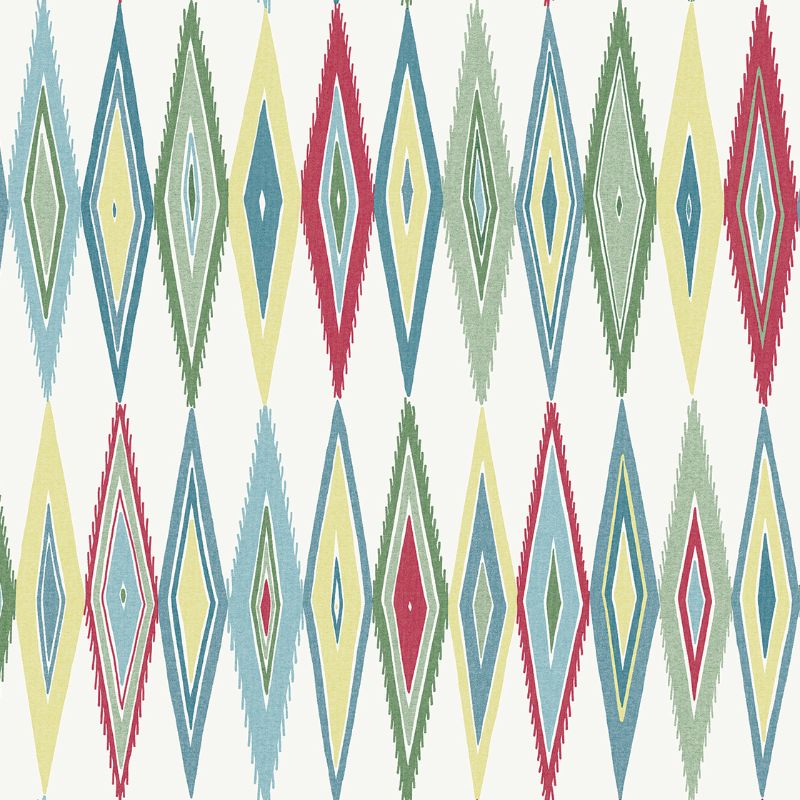Sample - Wtk20001.Wt.0 | Bowfin, Multi Color Geometric - Winfield Thybony Wallpaper