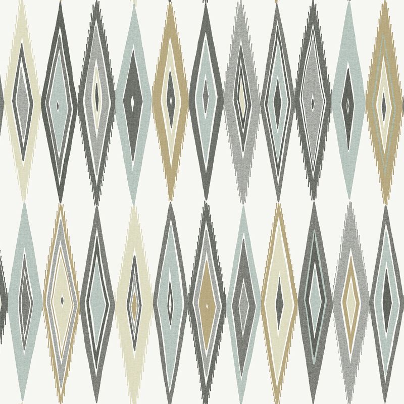 Sample - Wtk20008.Wt.0 | Bowfin, Grey Geometric - Winfield Thybony Wallpaper