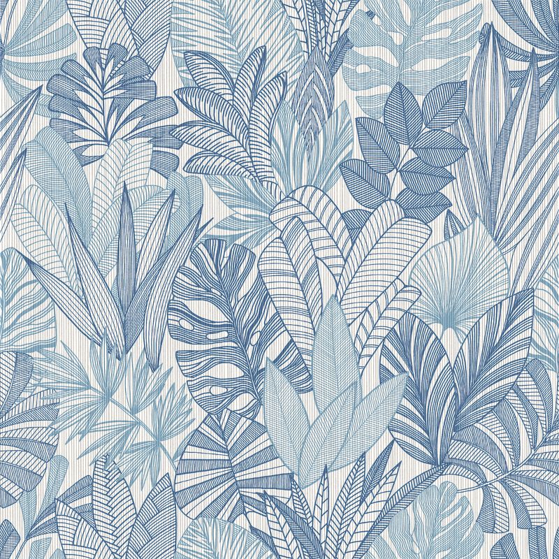 Purchase Wtk20202.Wt.0 Cornish Lane, Blue Botanical - Winfield Thybony Wallpaper