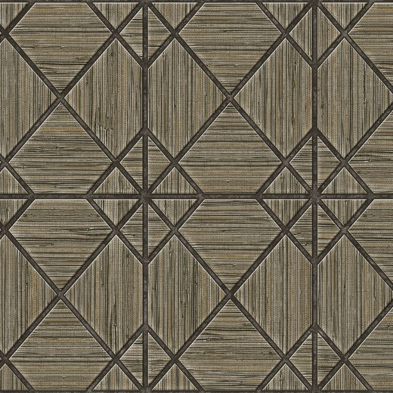 Sample - Wtk20606.Wt.0 | Midway Ave, Brown Geometric - Winfield Thybony Wallpaper