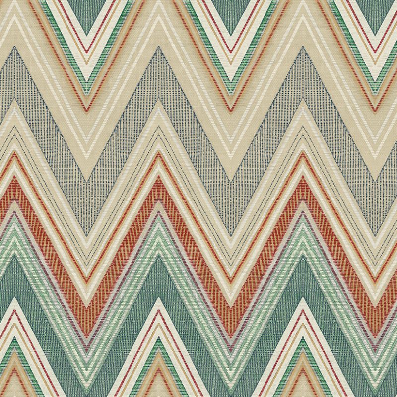 Sample - Wtk20901.Wt.0 | Sailfish, Green Chevron - Winfield Thybony Wallpaper