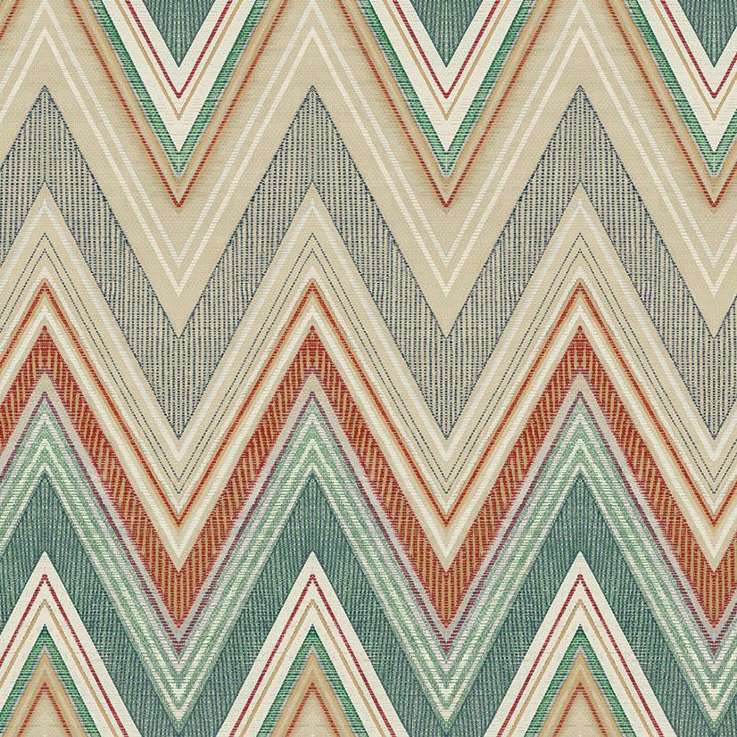 Sample - Wtk20901P-Wt | Sailfish, Green Chevron - Winfield Thybony Wallpaper - Wtk20901P.Wt.0