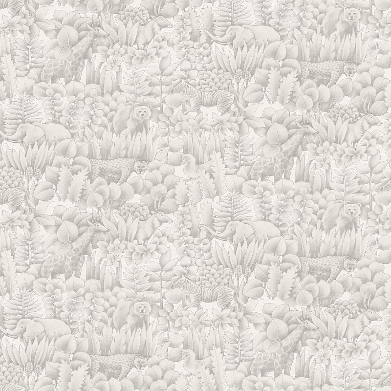 Purchase Wtk21000.Wt.0 Tamarind, Grey Animals - Winfield Thybony Wallpaper