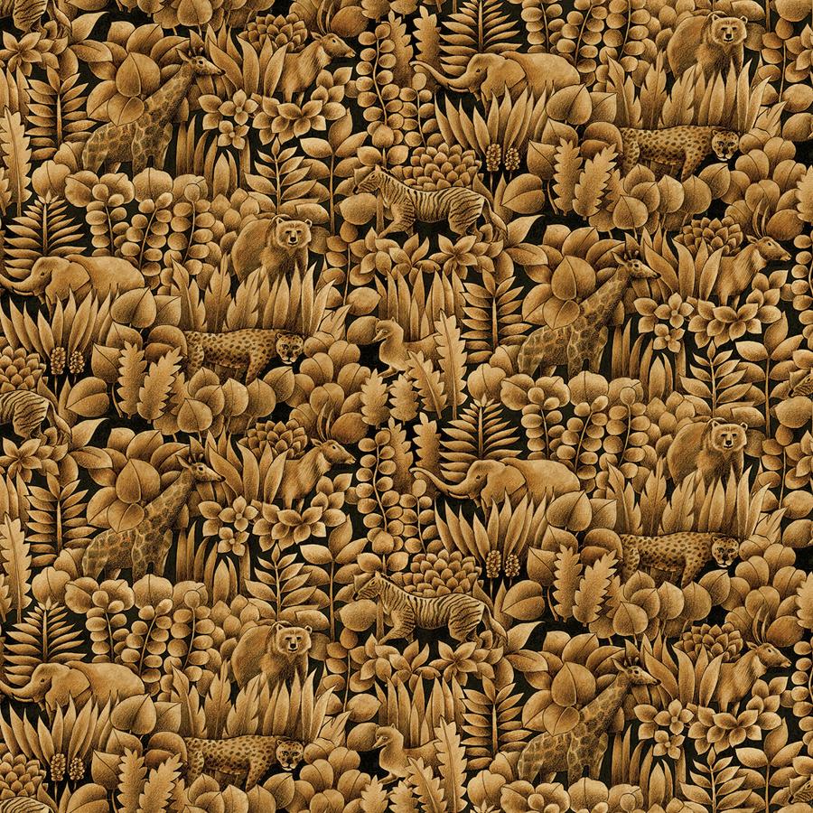 Sample - Wtk21006P-Wt | Tamarind, Brown Animals - Winfield Thybony Wallpaper - Wtk21006P.Wt.0
